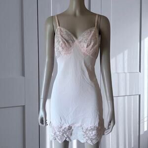 Vintage pale pink lace trim